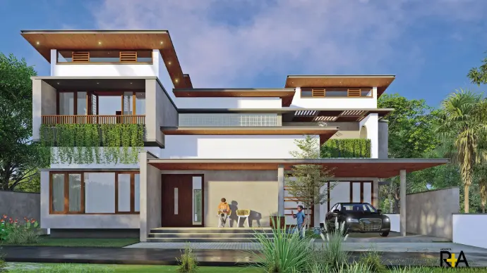 residential architecture copmpleted project for mirshad and family