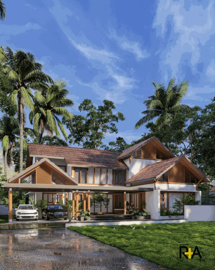 Sustainable green building design by architects in Kerala
