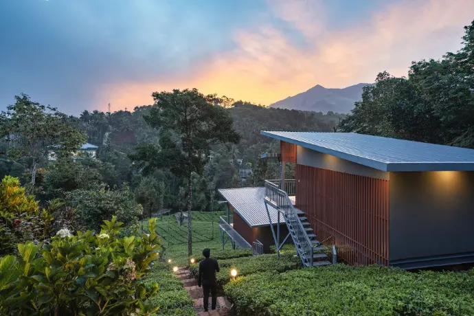 “Contemporary architecture inspired by Kerala climate”