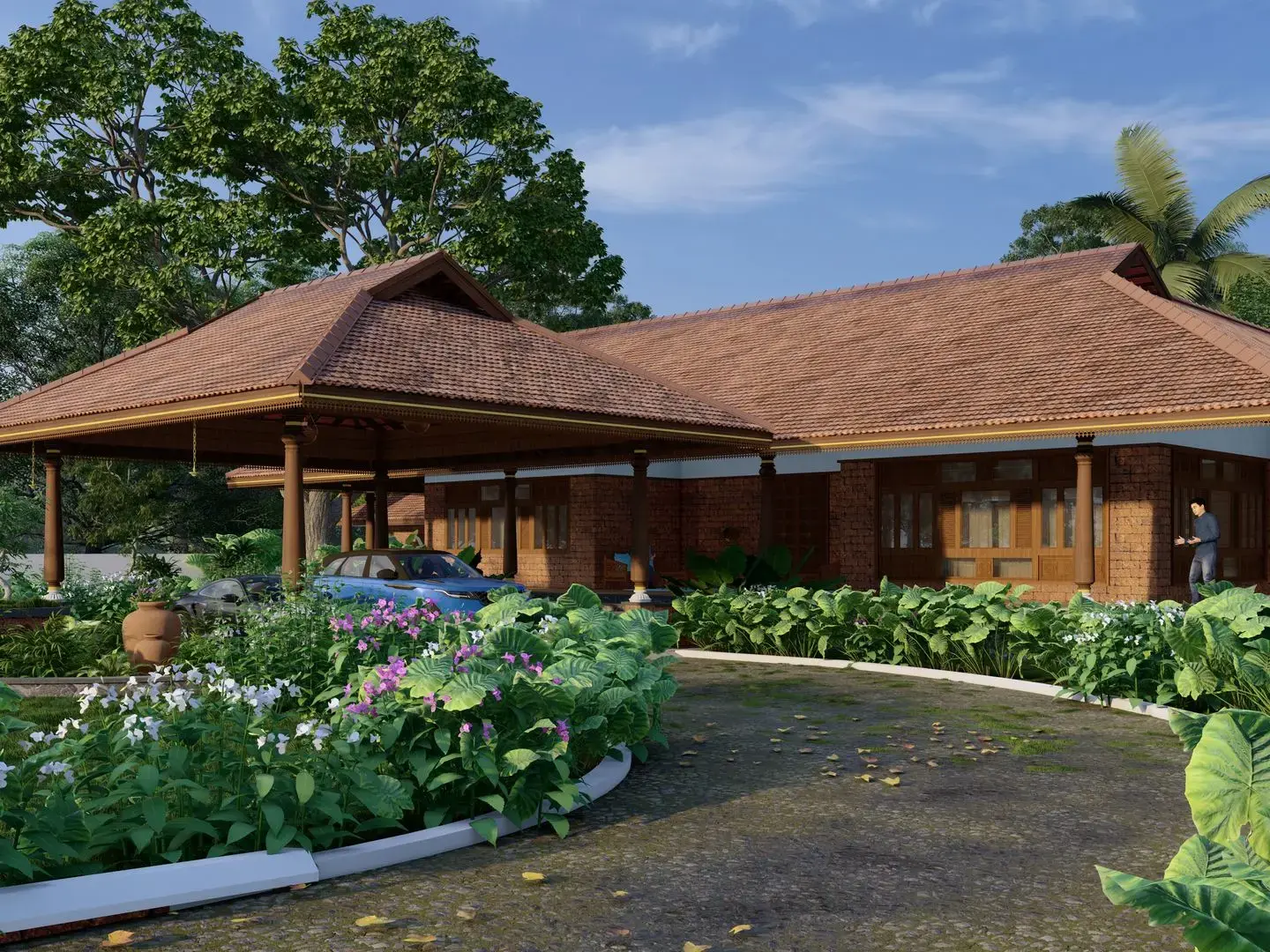 Modern home and traditional Kerala house design comparison in Perinthalmanna