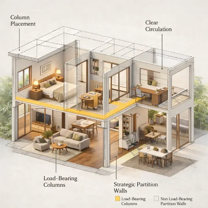 Beautiful living room interior