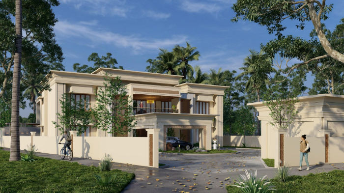 Climate-responsive modern home design in Kerala with natural ventilation